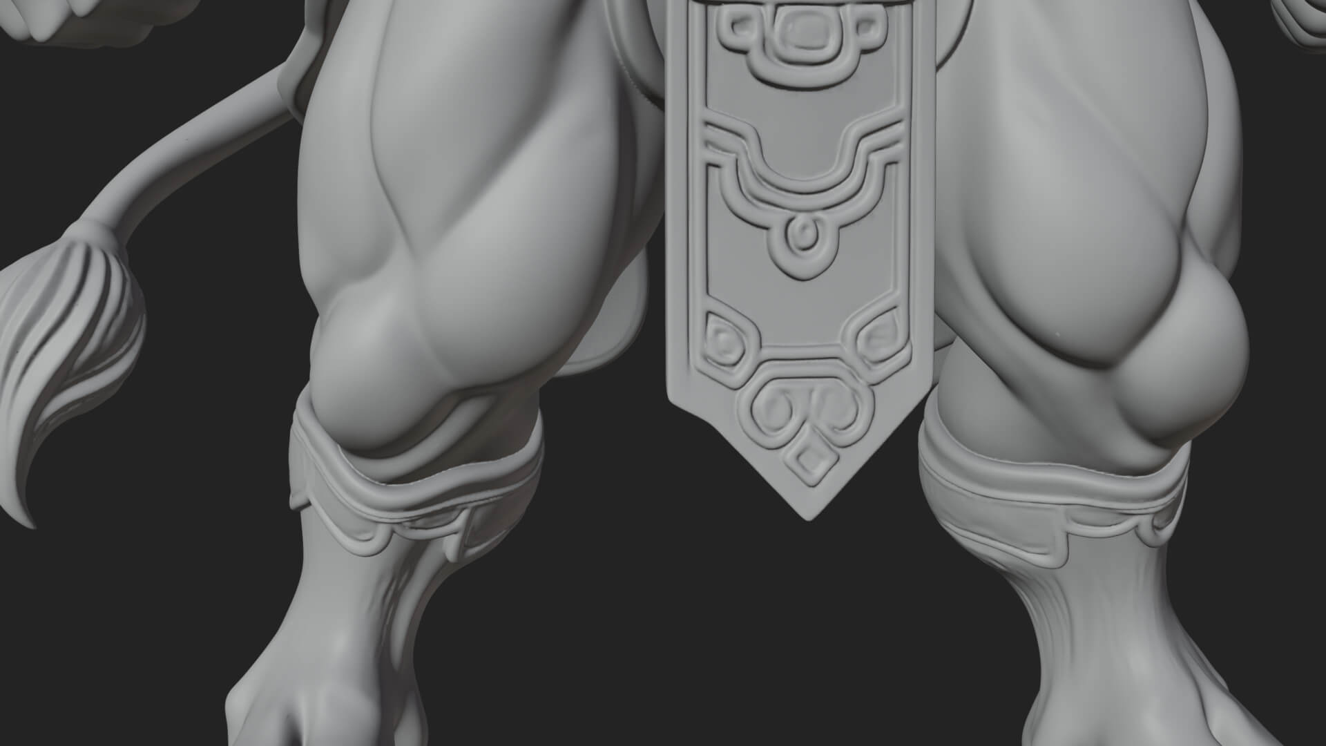 Minotaur Bull Beast Statue Design 10 3D Print Model 3D Model