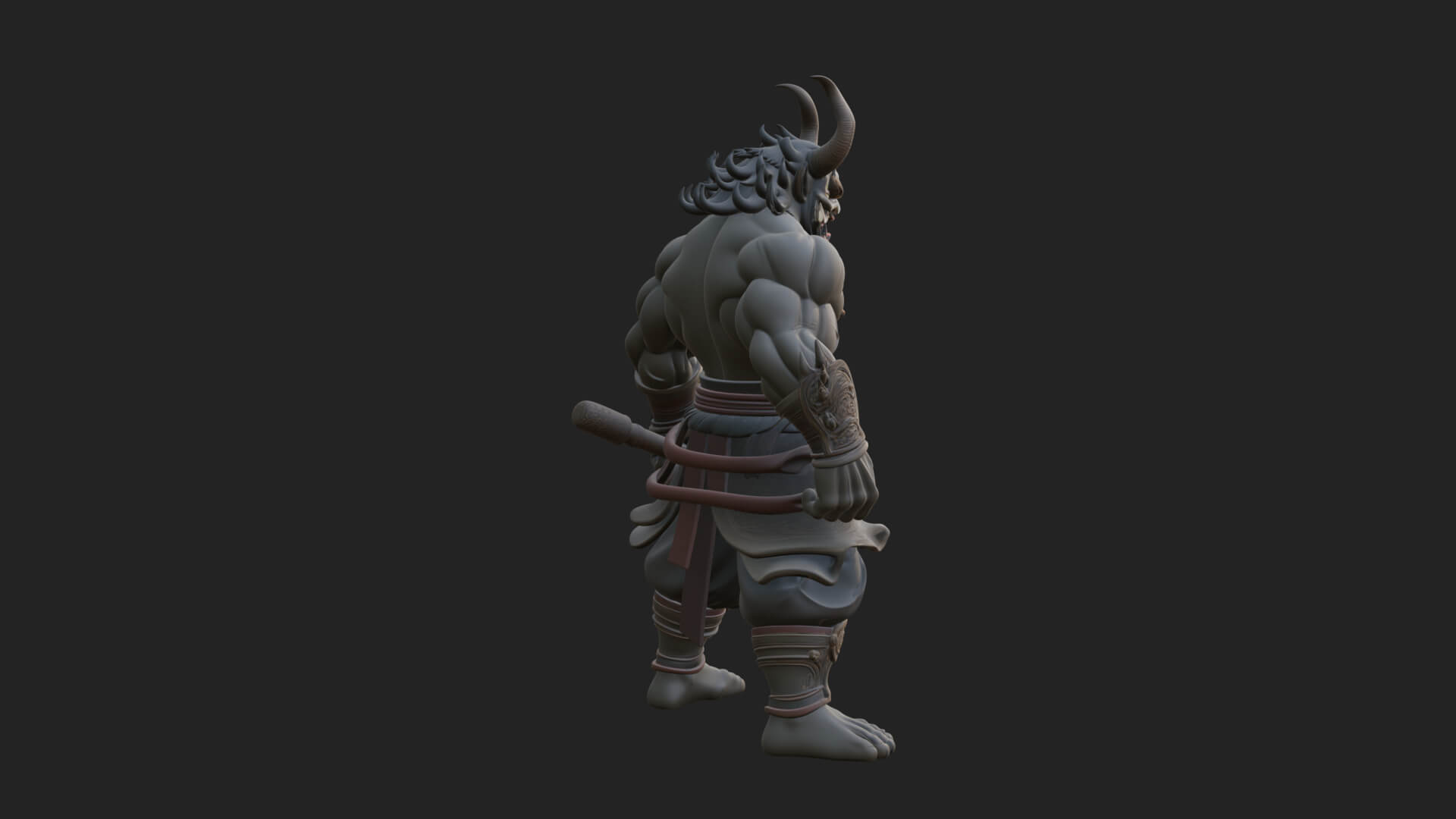Minotaur Bull Beast Statue Design 11 3D Print Model 3D Model