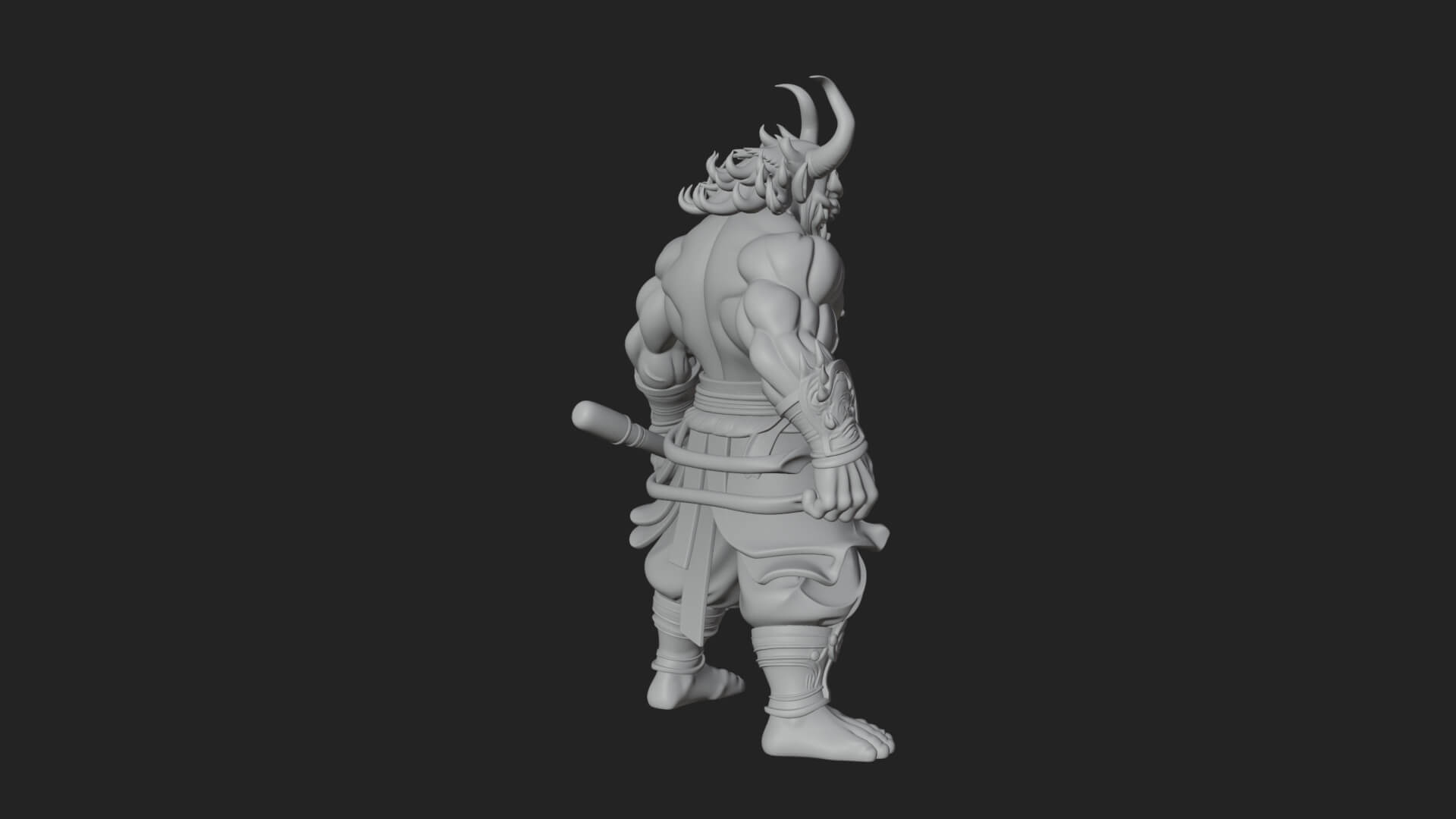 Minotaur Bull Beast Statue Design 11 3D Print Model 3D Model