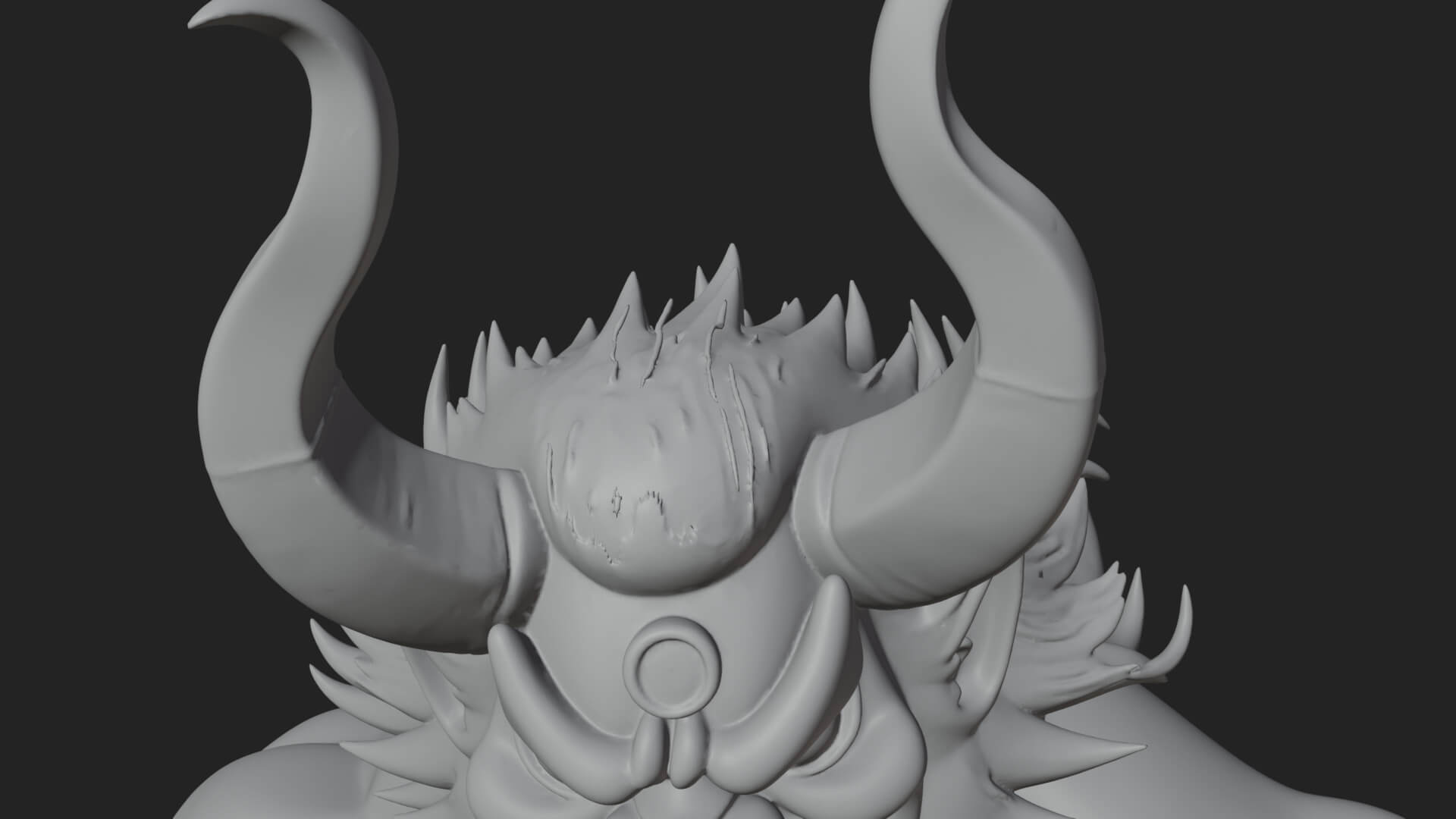 Minotaur Bull Beast Statue Design 12 3D Print Model 3D Model