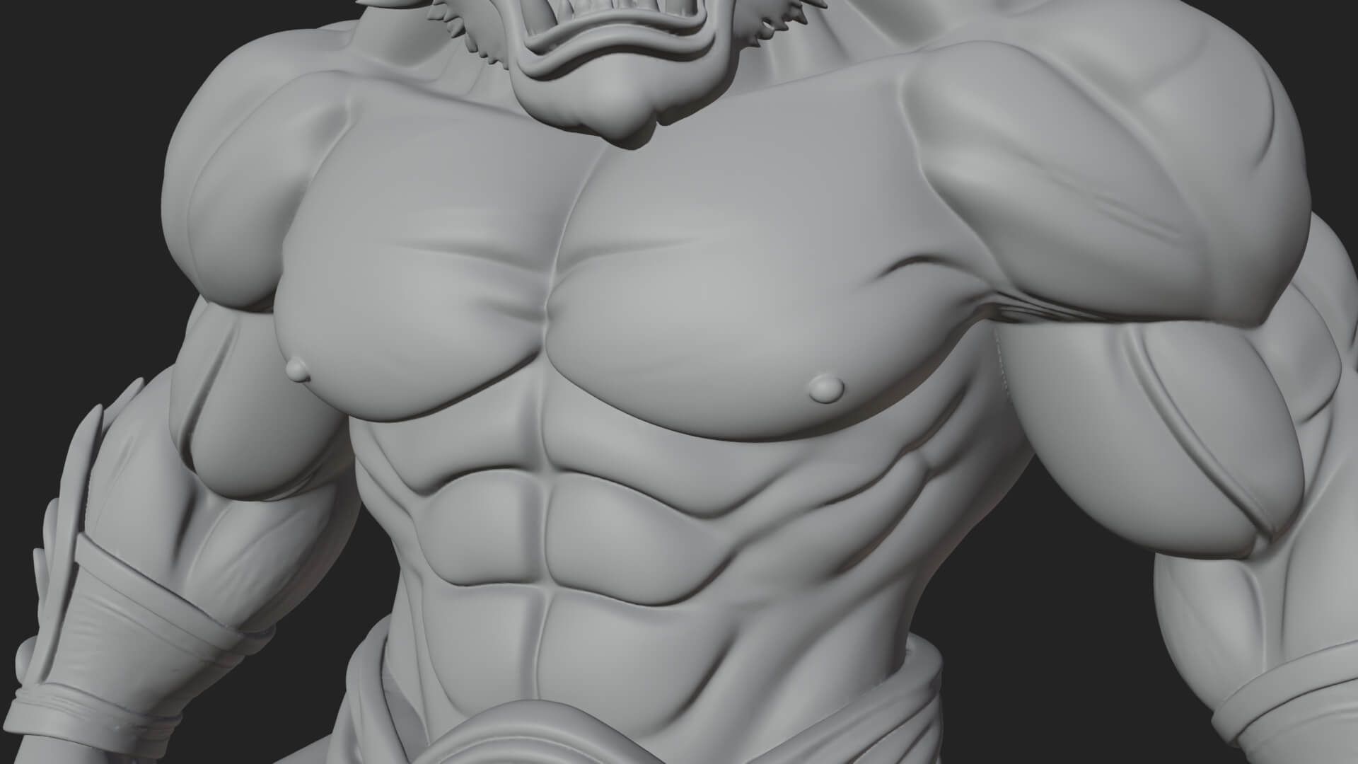 Minotaur Bull Beast Statue Design 12 3D Print Model 3D Model