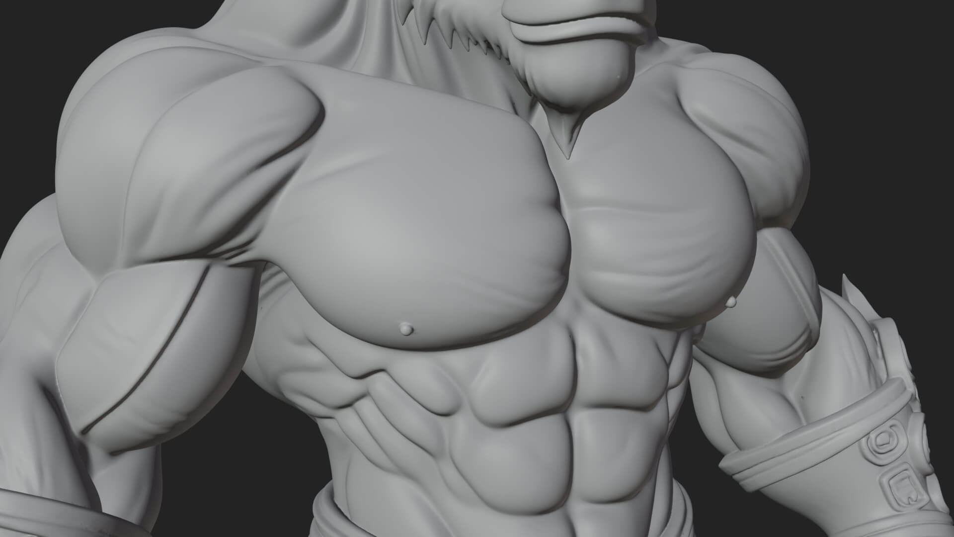 Minotaur Bull Beast Statue Design 13 3D Print Model 3D Model