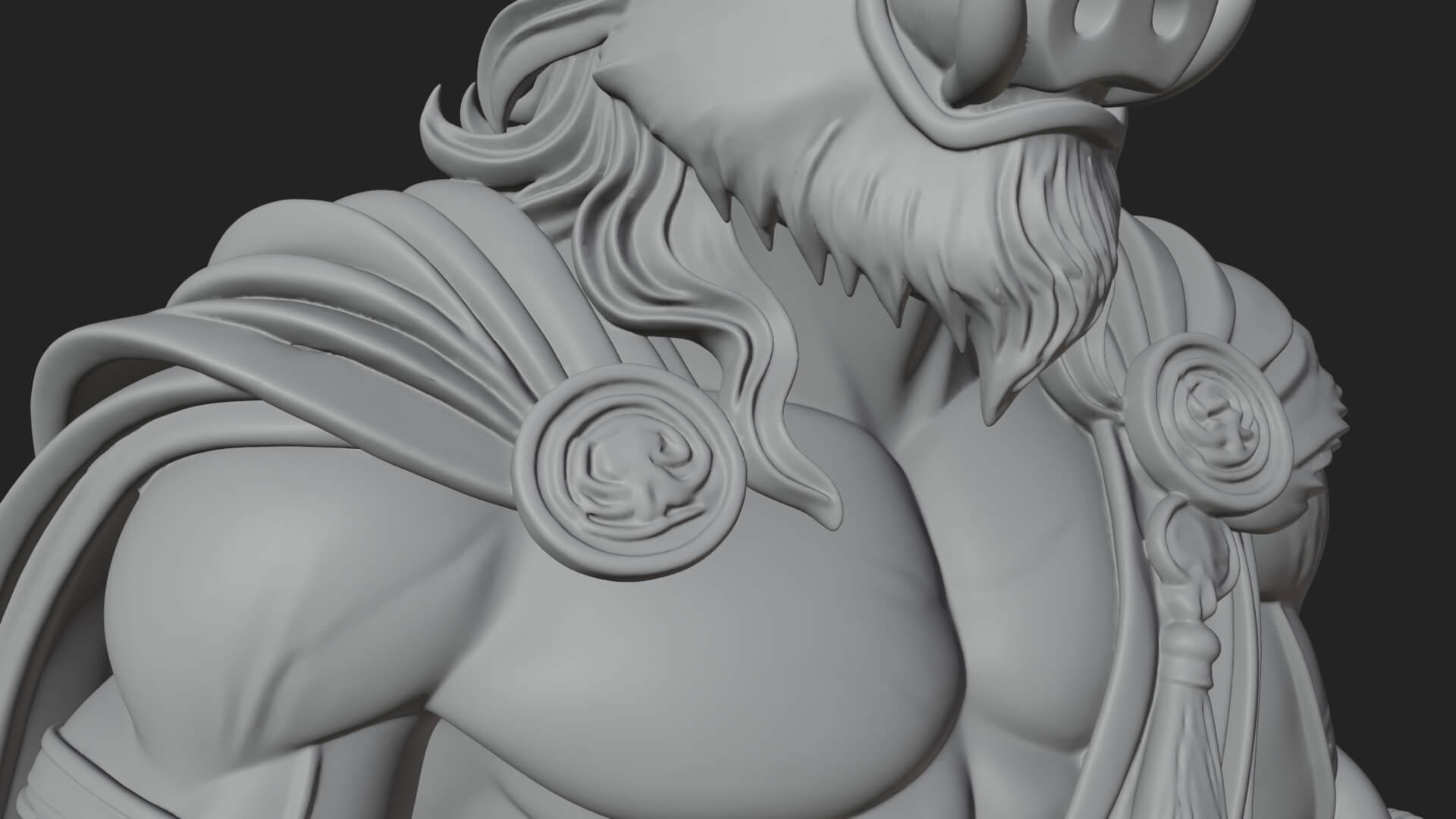 Minotaur Bull Beast Statue Design 14 3D Print Model 3D Model