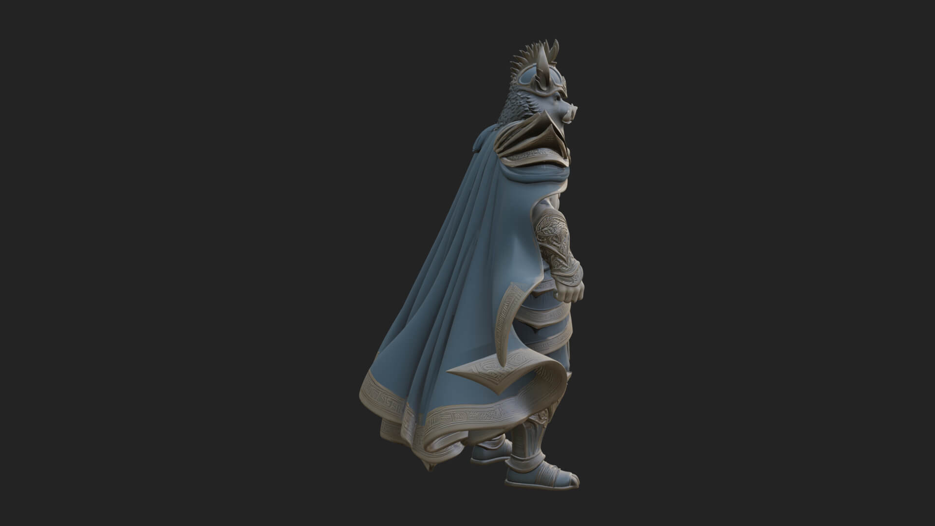 Minotaur Bull Beast Statue Design 15 3D Print Model 3D Model