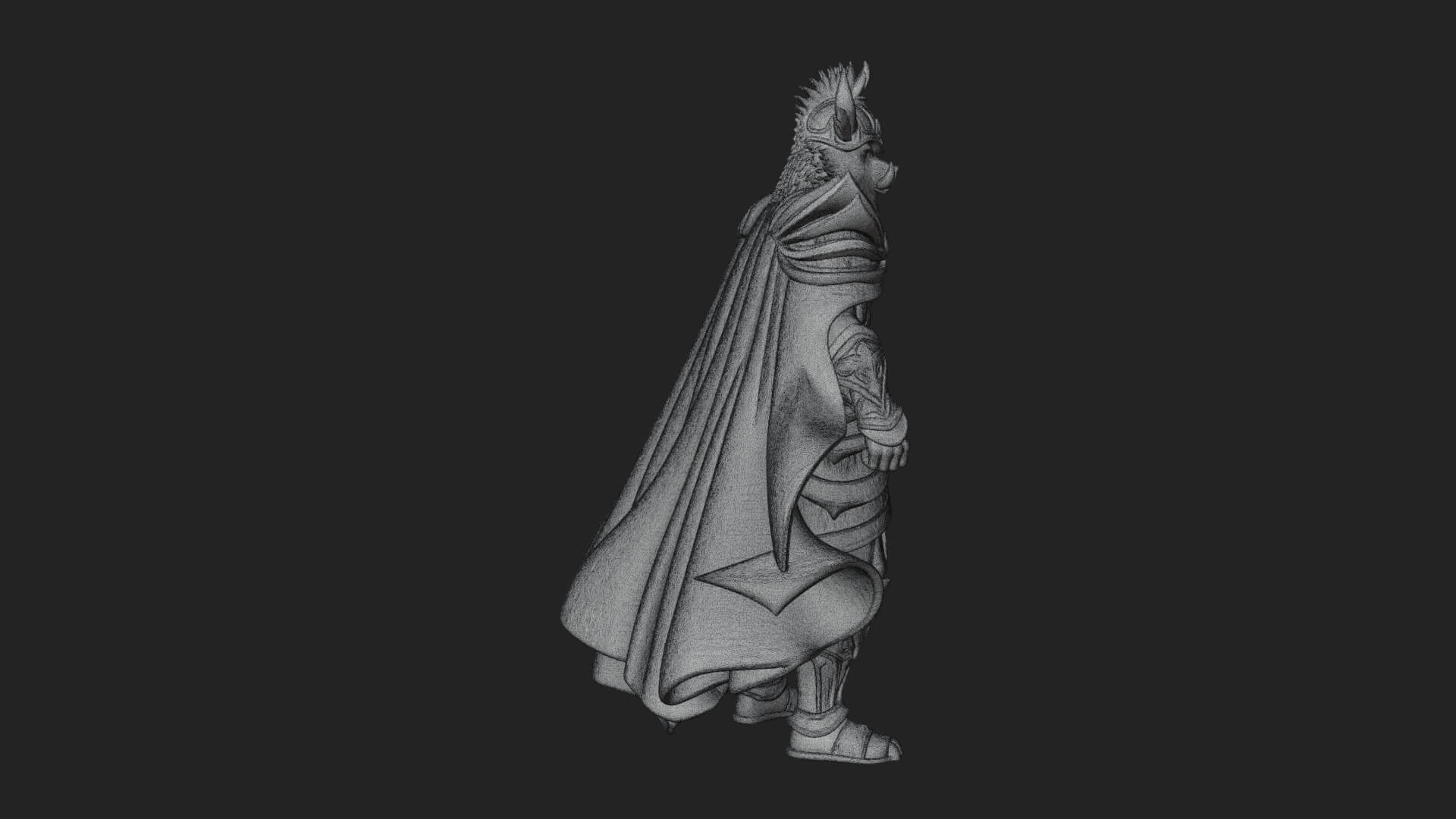 Minotaur Bull Beast Statue Design 15 3D Print Model 3D Model