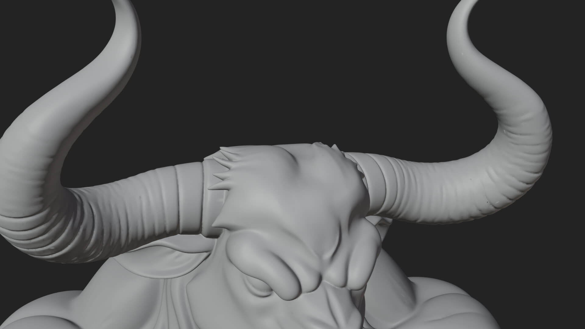 Minotaur Bull Beast Statue Design 2 3D Print Model 3D Model