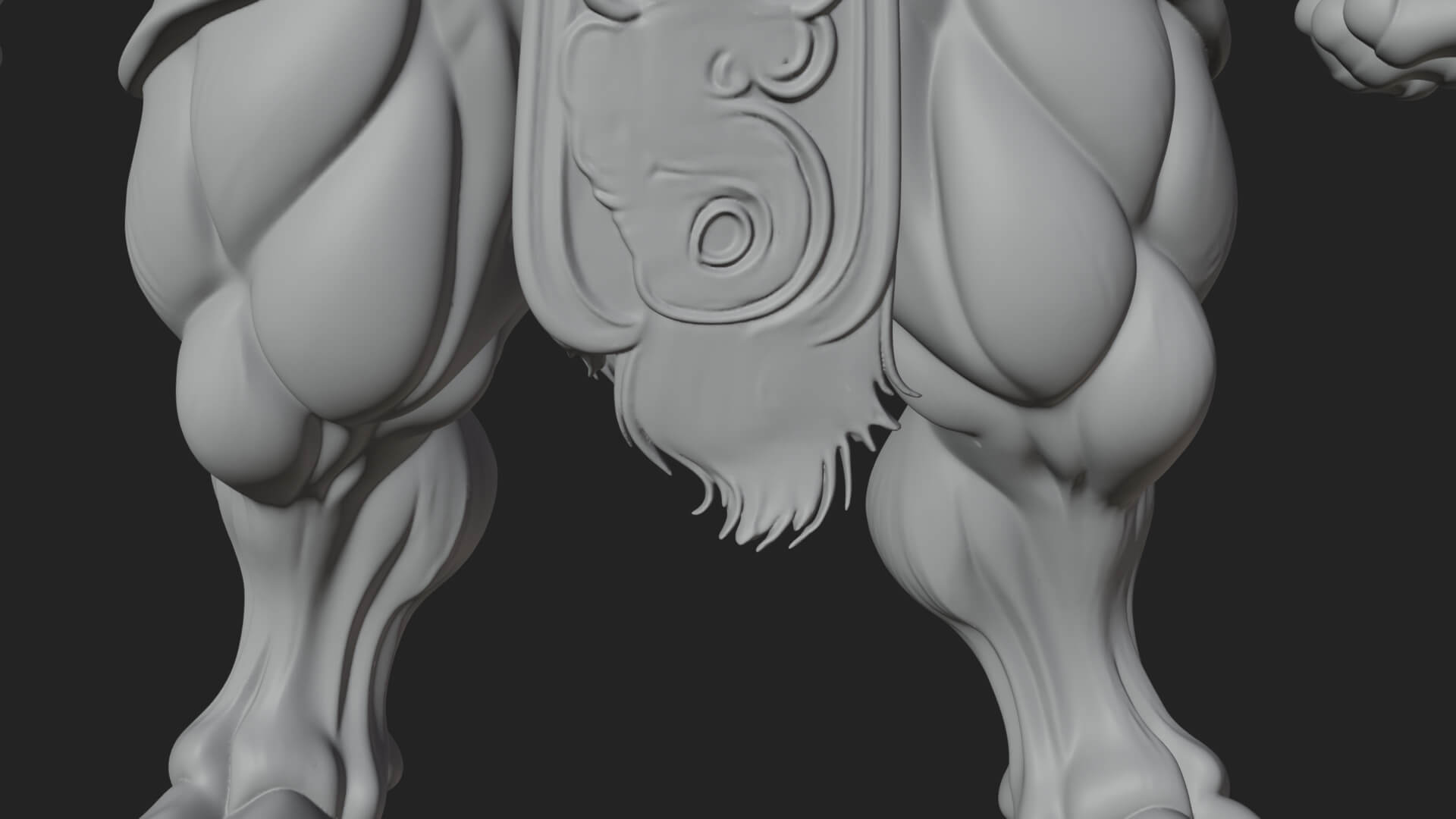 Minotaur Bull Beast Statue Design 2 3D Print Model 3D Model