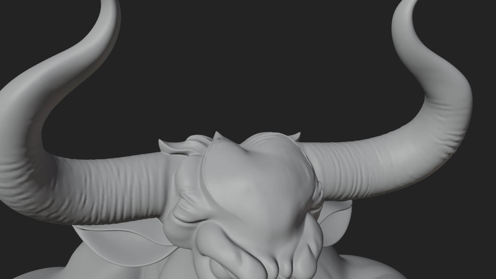 Minotaur Bull Beast Statue Design 3 3D Print Model 3D Model