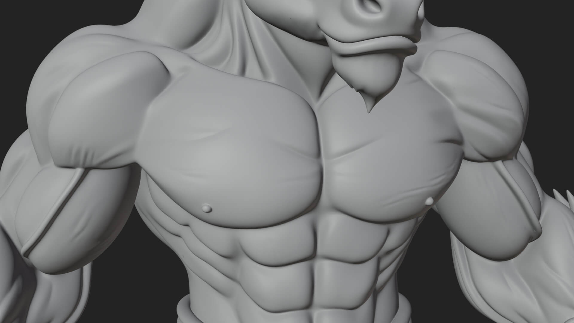 Minotaur Bull Beast Statue Design 3 3D Print Model 3D Model
