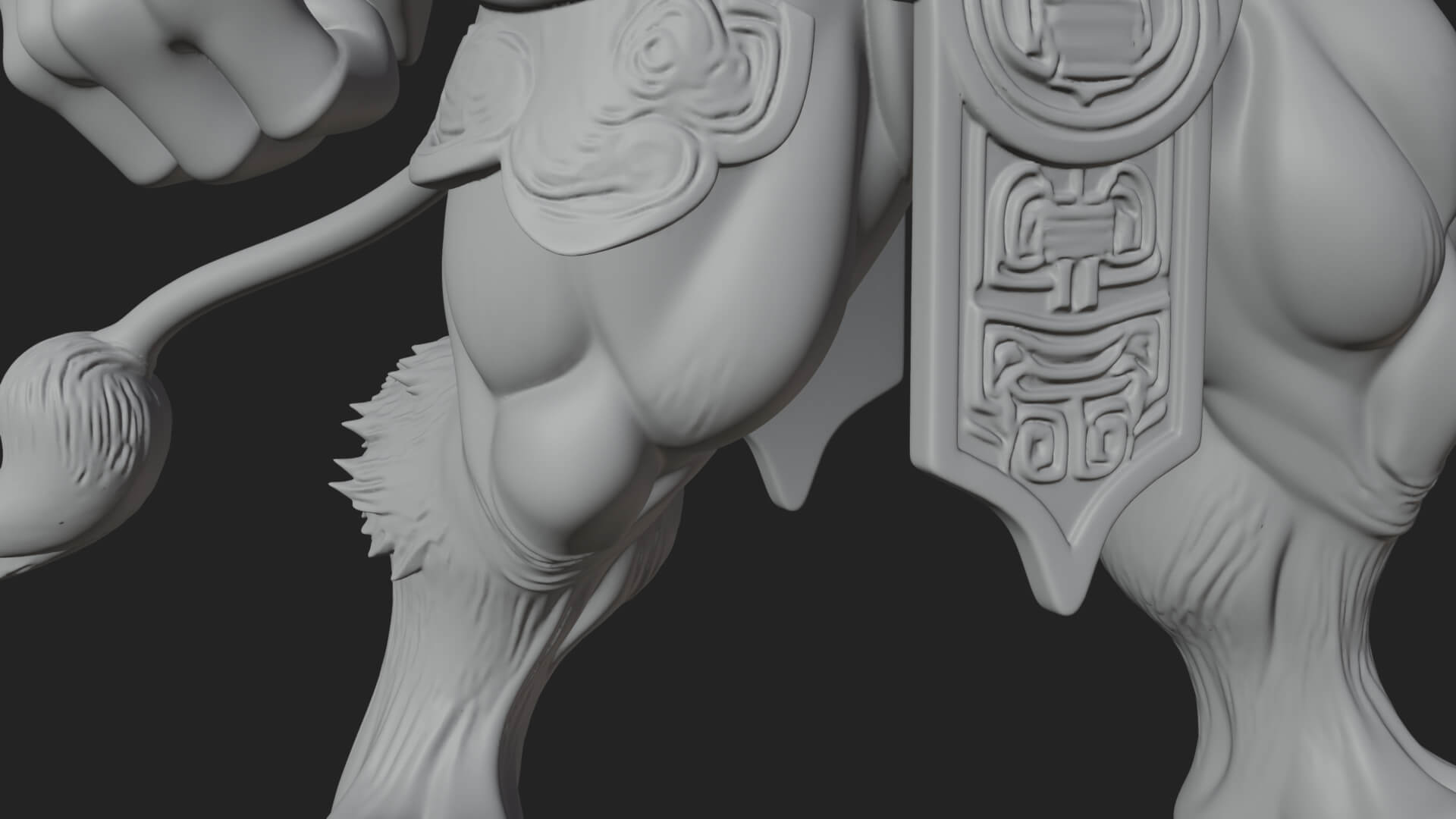 Minotaur Bull Beast Statue Design 5 3D Print Model 3D Model