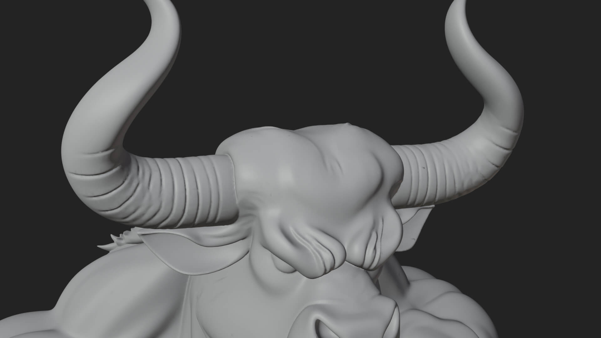 Minotaur Bull Beast Statue Design 8 3D Print Model 3D Model