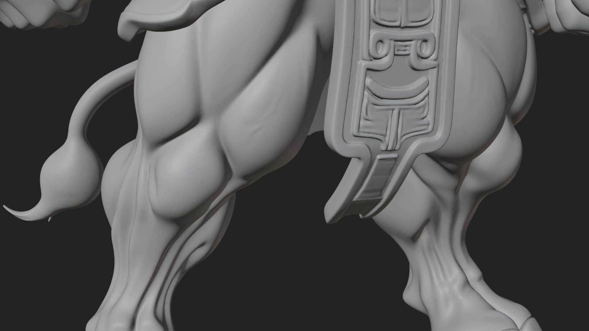 Minotaur Bull Beast Statue Design 8 3D Print Model 3D Model