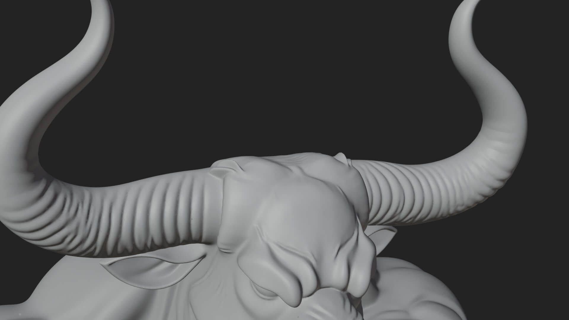 Minotaur Bull Beast Statue Design 9 3D Print Model 3D Model