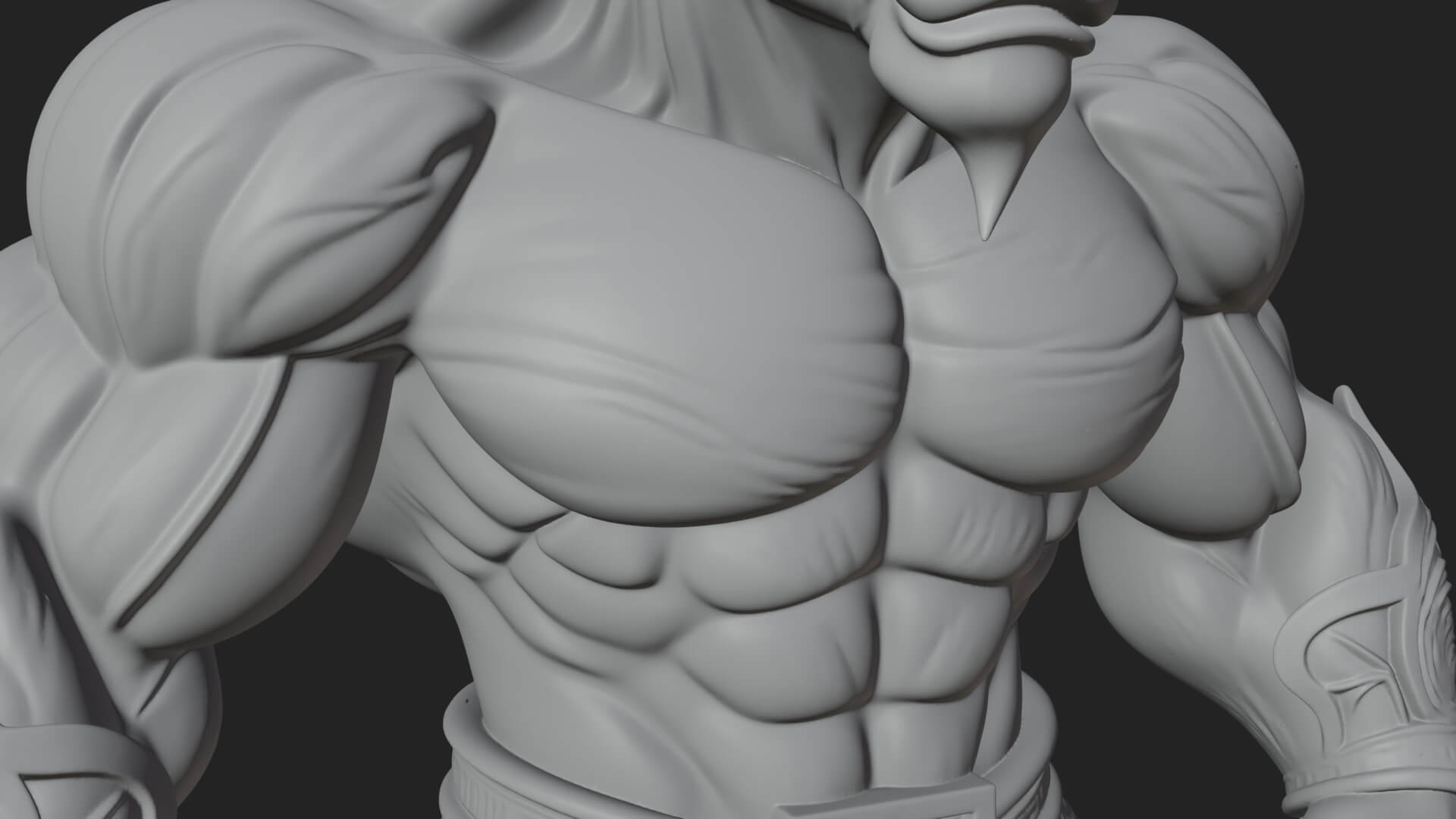 Minotaur Bull Beast Statue Design 9 3D Print Model 3D Model
