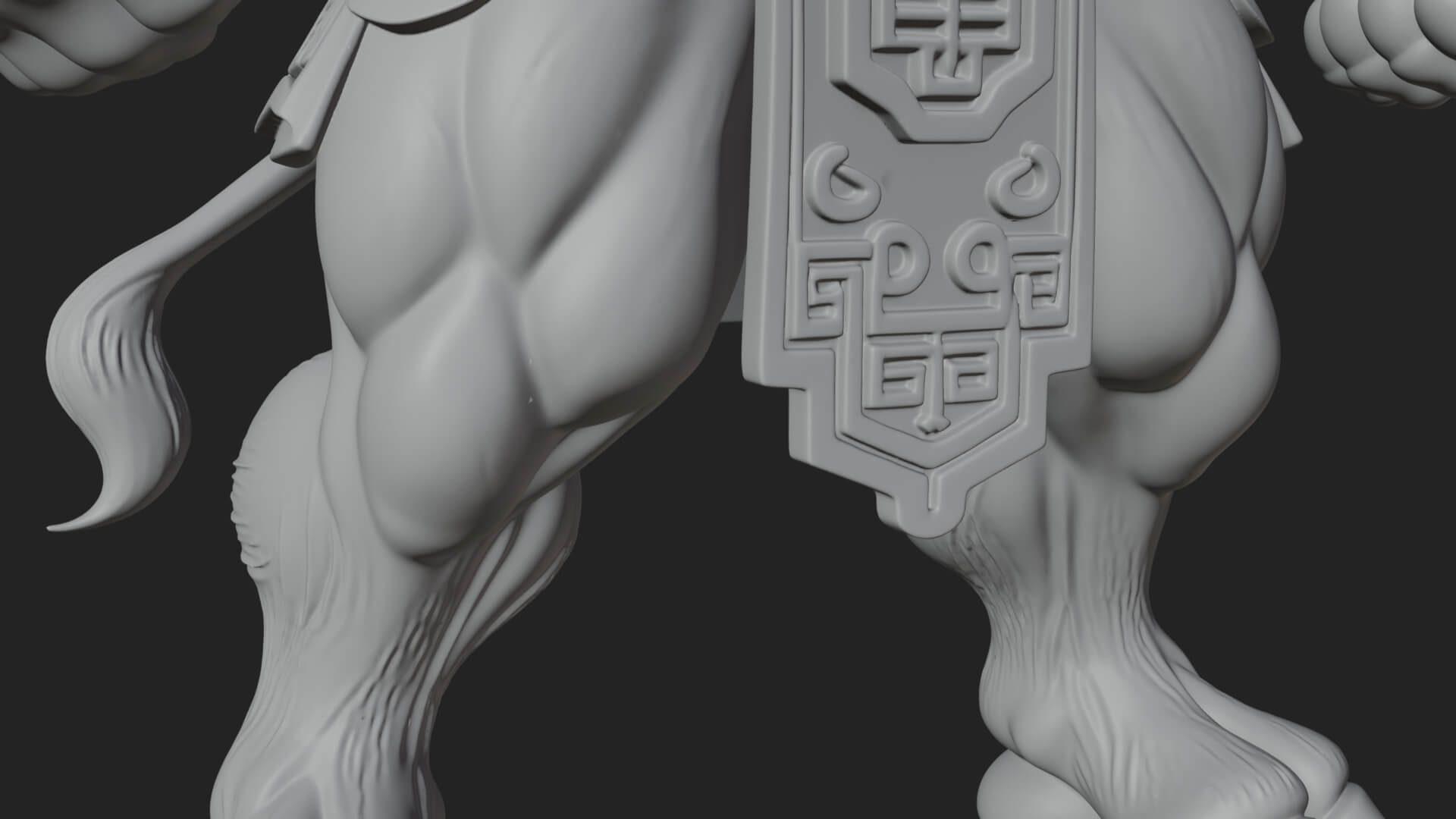 Minotaur Bull Beast Statue Design 9 3D Print Model 3D Model