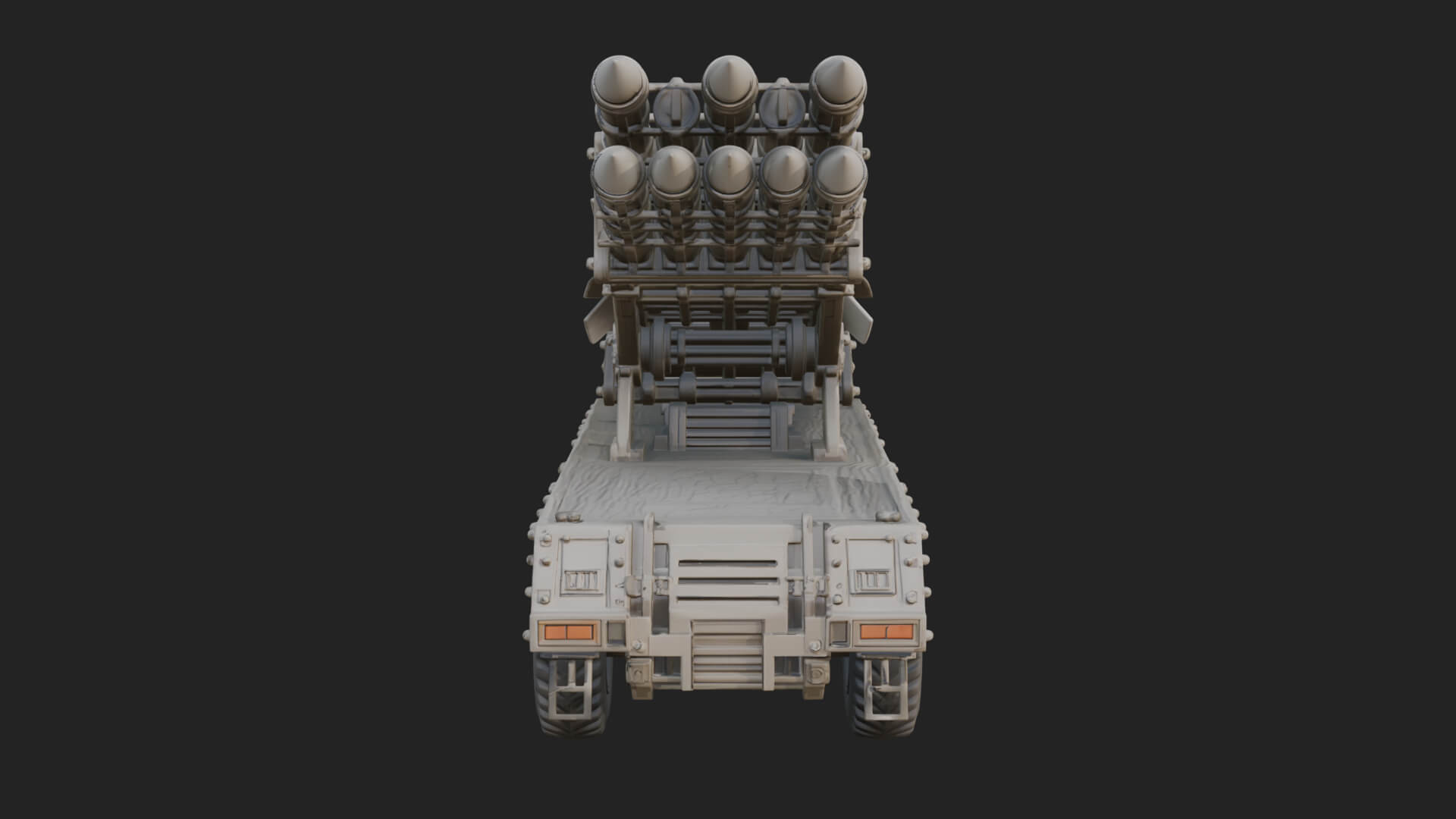 Missile Launcher Truck Model Design 1 3D Print Model 3D Model