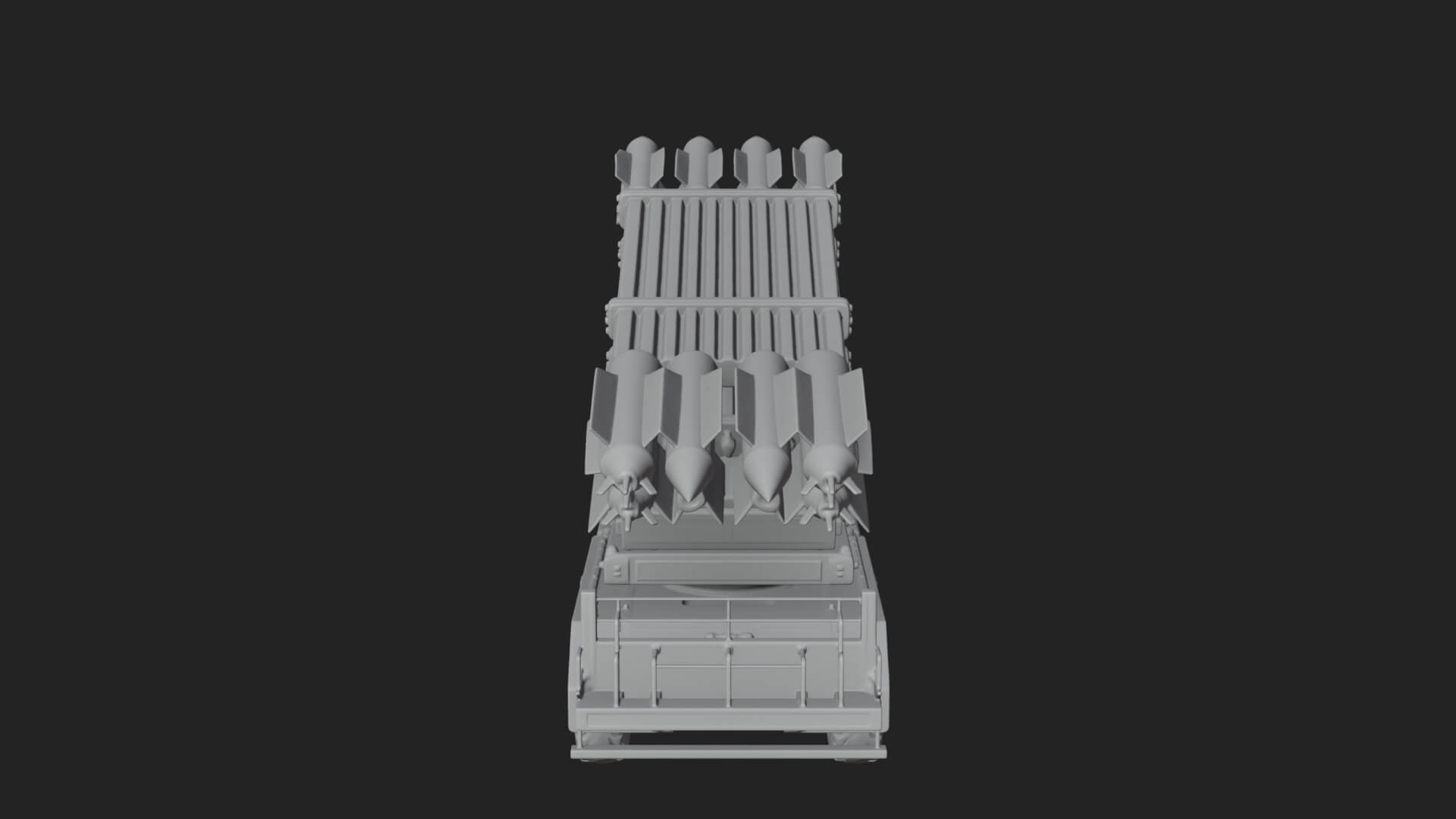 Missile Launcher Truck Model Design 2 3D Print Model 3D Model