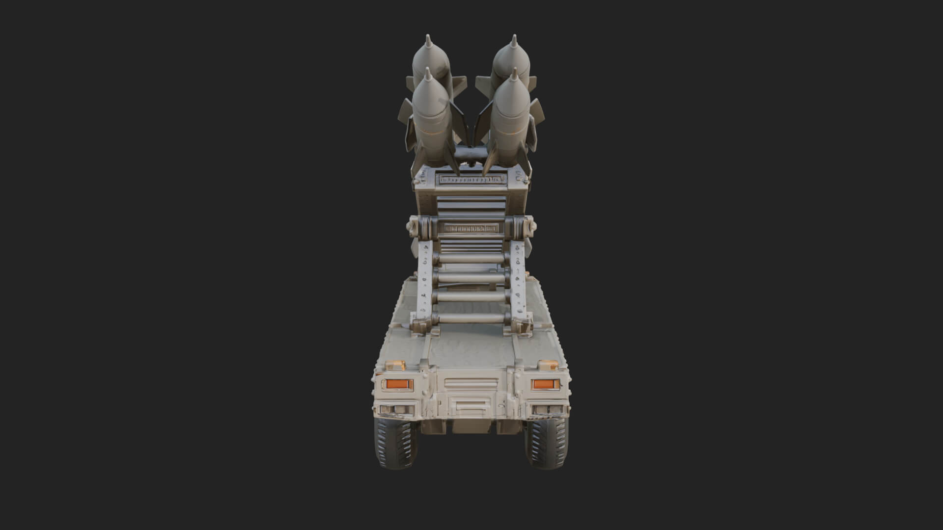 Missile Launcher Truck Model Design 4 3D Print Model 3D Model
