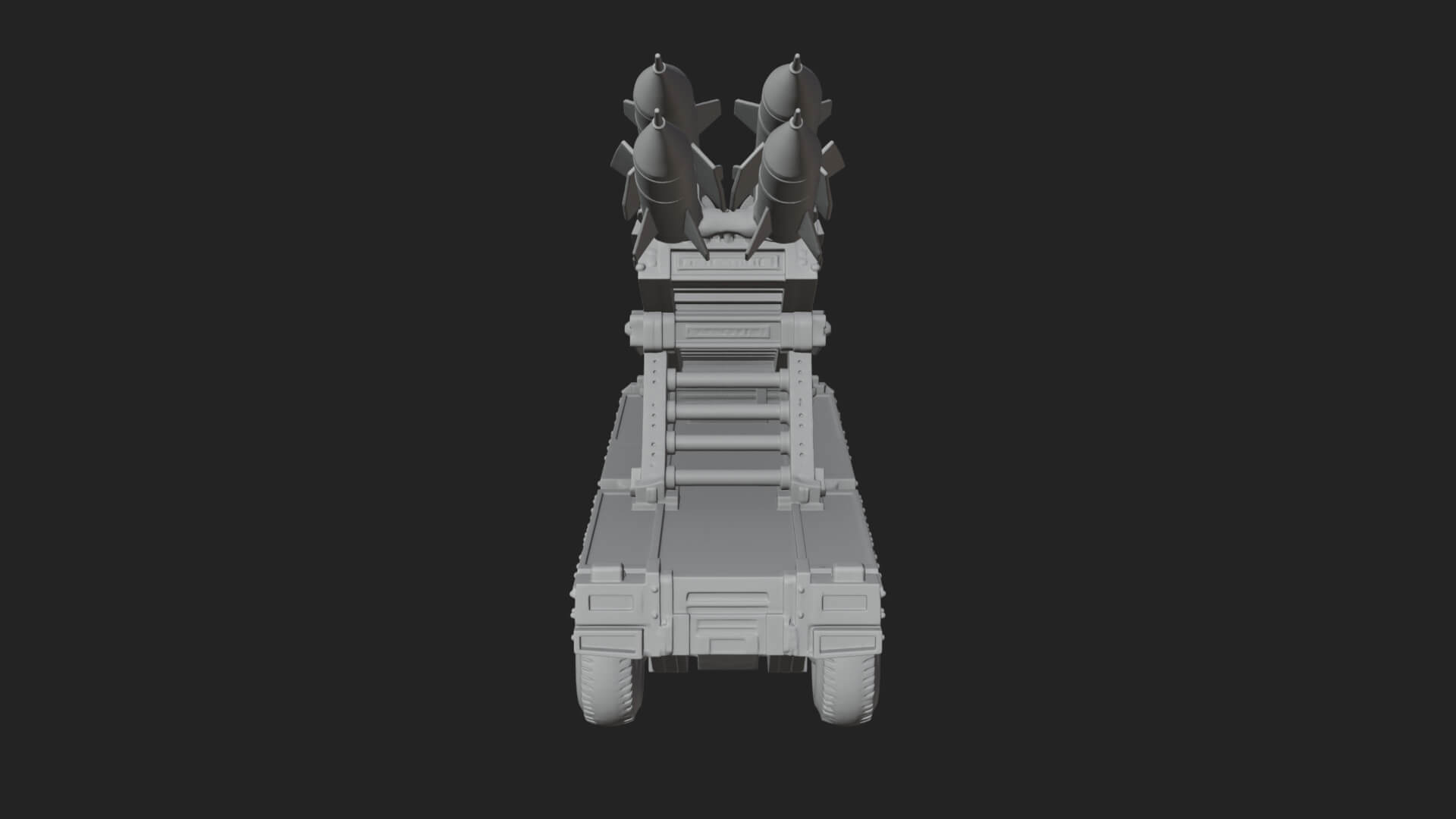 Missile Launcher Truck Model Design 4 3D Print Model 3D Model