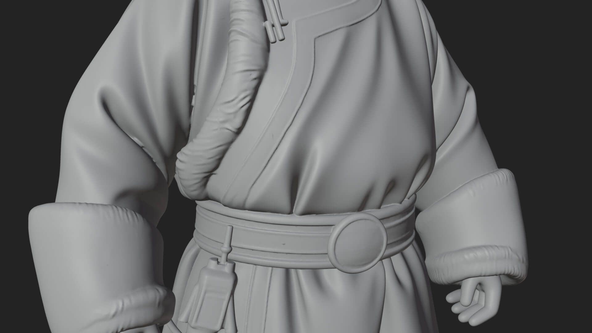 Mongol Noble Man Statue Design 1 3D Print Model 3D Model