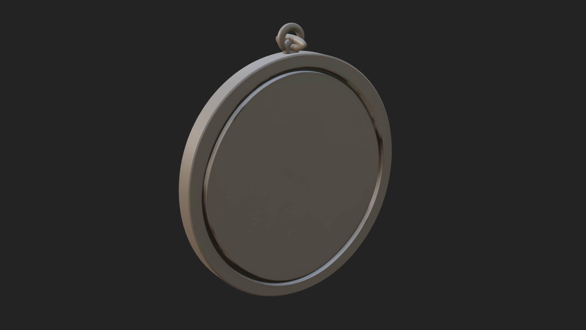 Monk with Bird Oval Relief Plaque Design 4 3D Print Model 3D Model