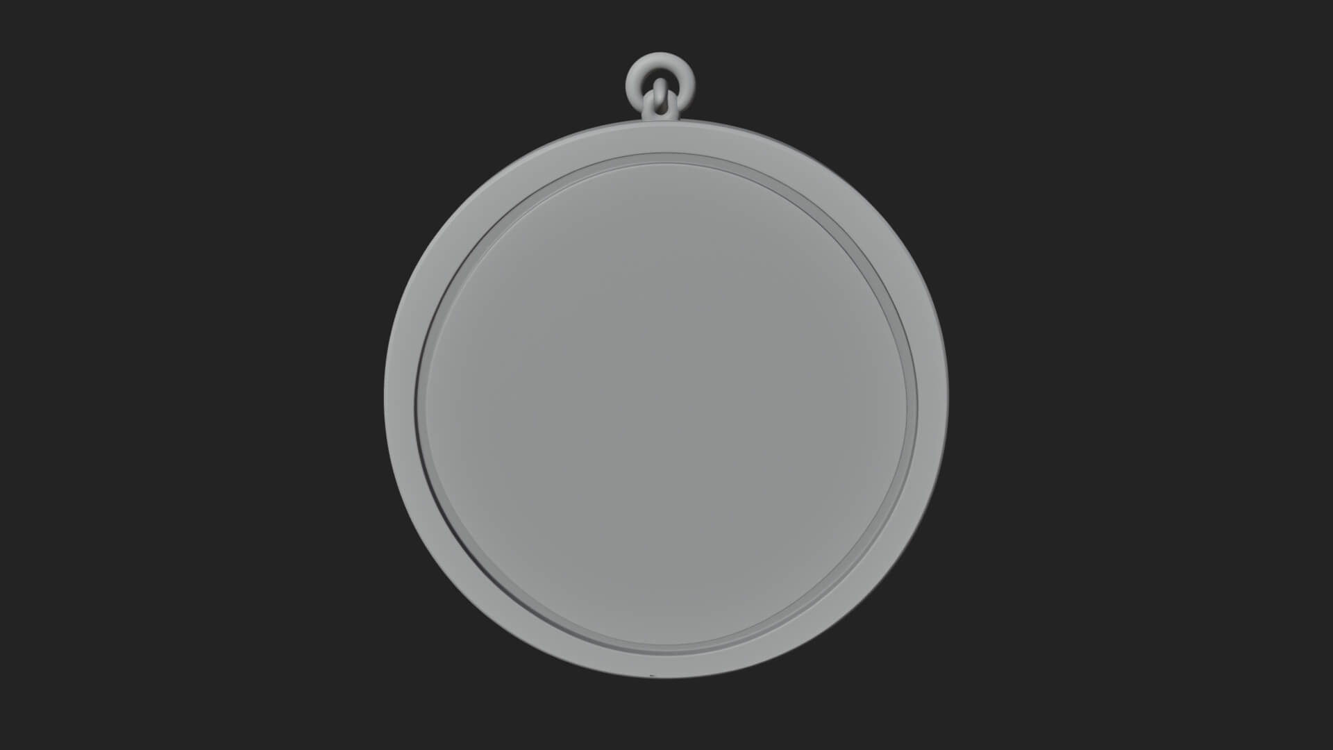 Monk with Bird Oval Relief Plaque Design 4 3D Print Model 3D Model