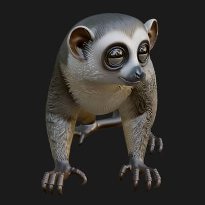 Monkey Statue Design 10 3D Print Model