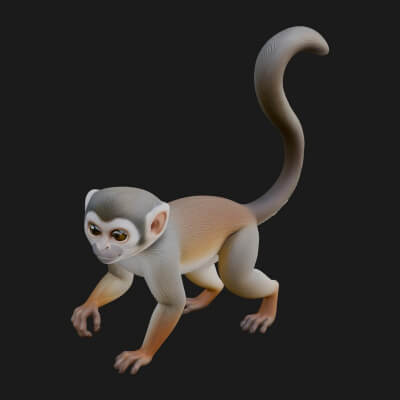 Monkey Statue Design 24 3D Print Model
