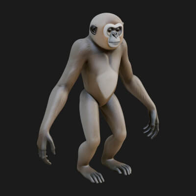 Monkey Statue Design 28 3D Print Model