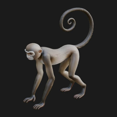 Monkey Statue Design 33 3D Print Model