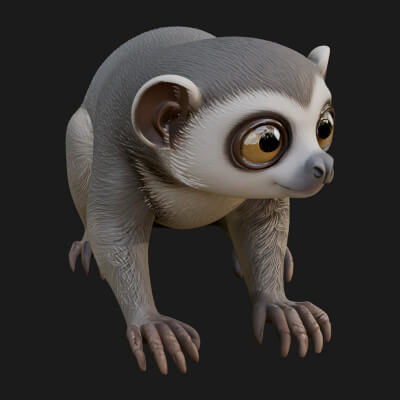 Monkey Statue Design 36 3D Print Model