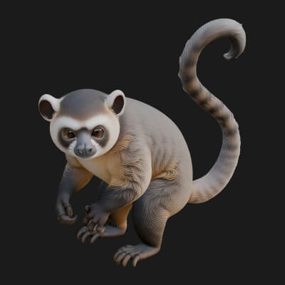 Monkey Statue Design 37 3D Print Model