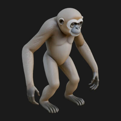 Monkey Statue Design 38 3D Print Model