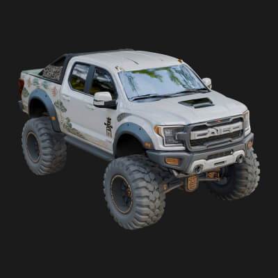 Monster Truck Model Design 8 3D Print Model