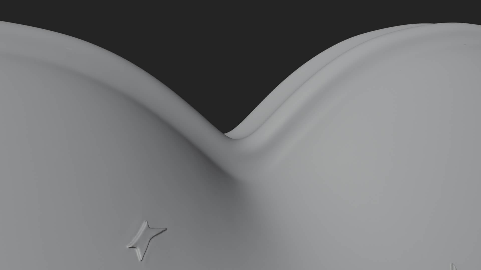 Moon and Star Heart Plaque Design 1 3D Print Model 3D Model