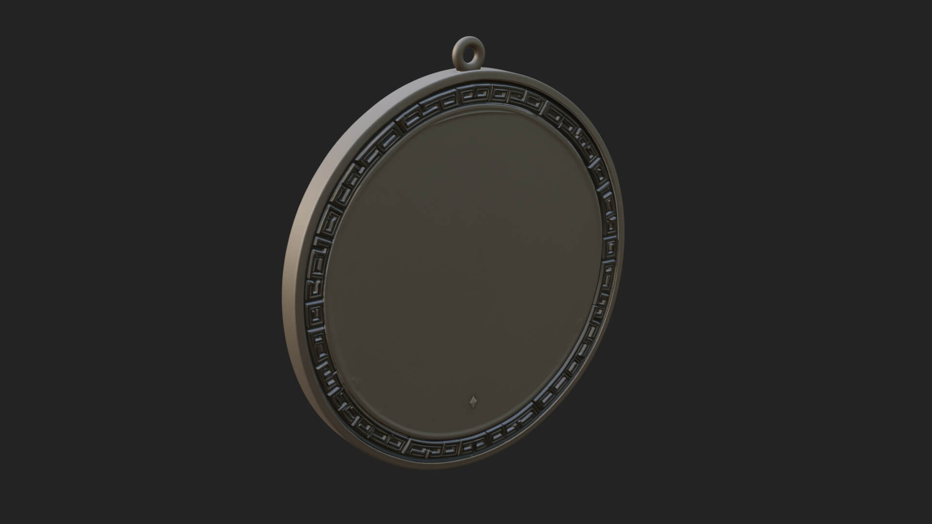 Moon Crown Goddess Oval Plaque Design 4 3D Print Model 3D Model