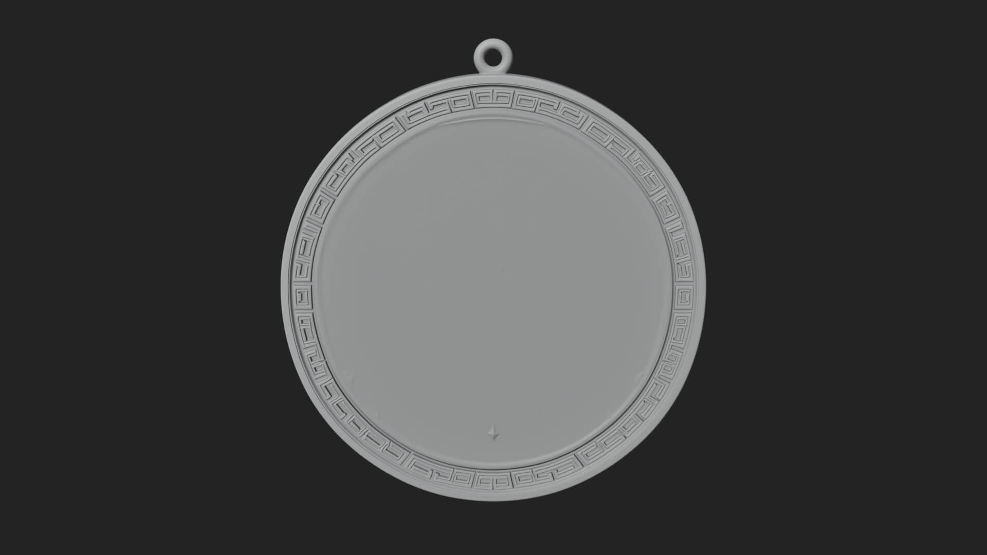 Moon Crown Goddess Oval Plaque Design 4 3D Print Model 3D Model