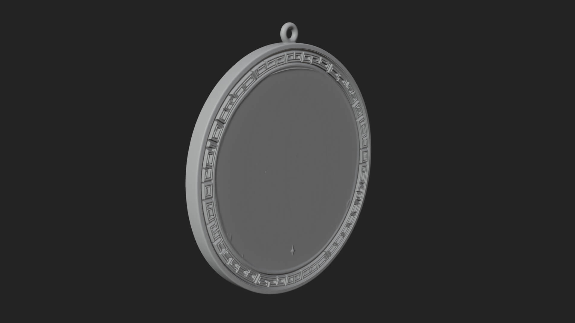 Moon Crown Goddess Oval Plaque Design 4 3D Print Model 3D Model
