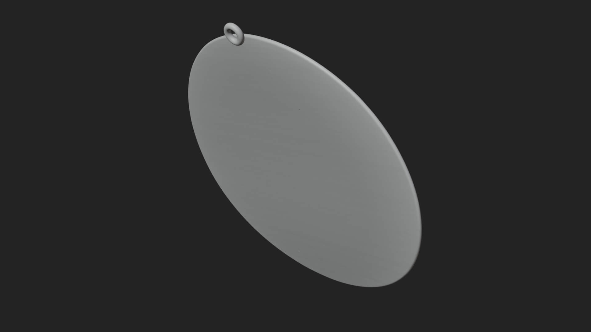 Moon Face Oval Relief Plaque Design 3 3D Print Model 3D Model
