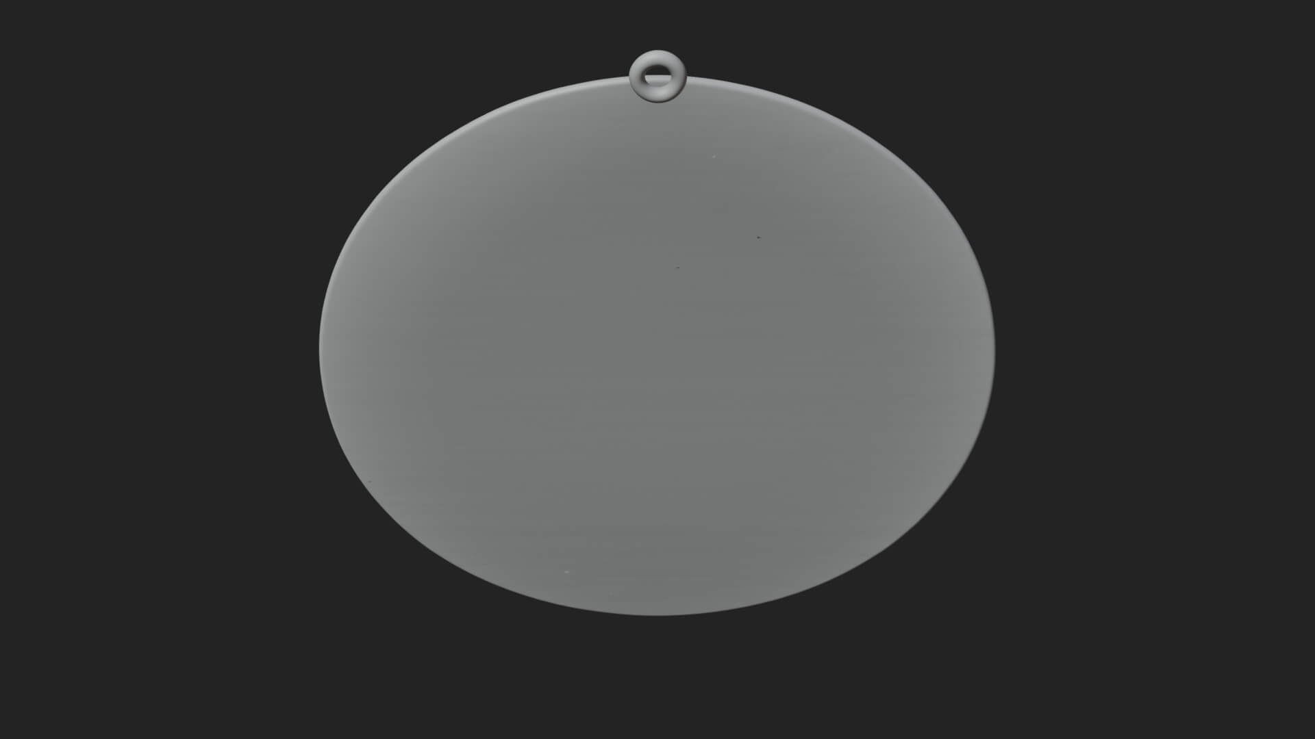 Moon Face Oval Relief Plaque Design 3 3D Print Model 3D Model