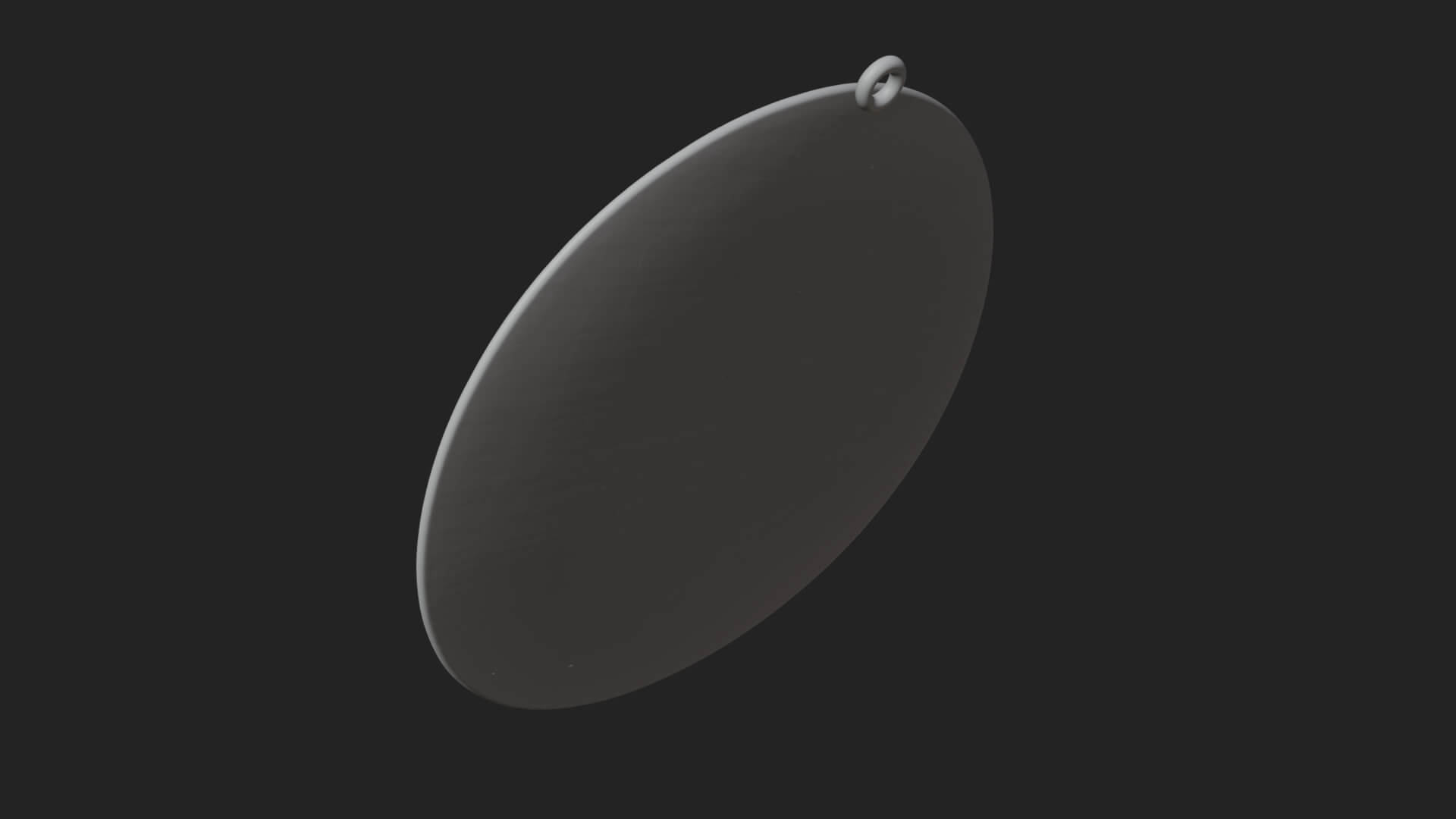 Moon Face Oval Relief Plaque Design 3 3D Print Model 3D Model
