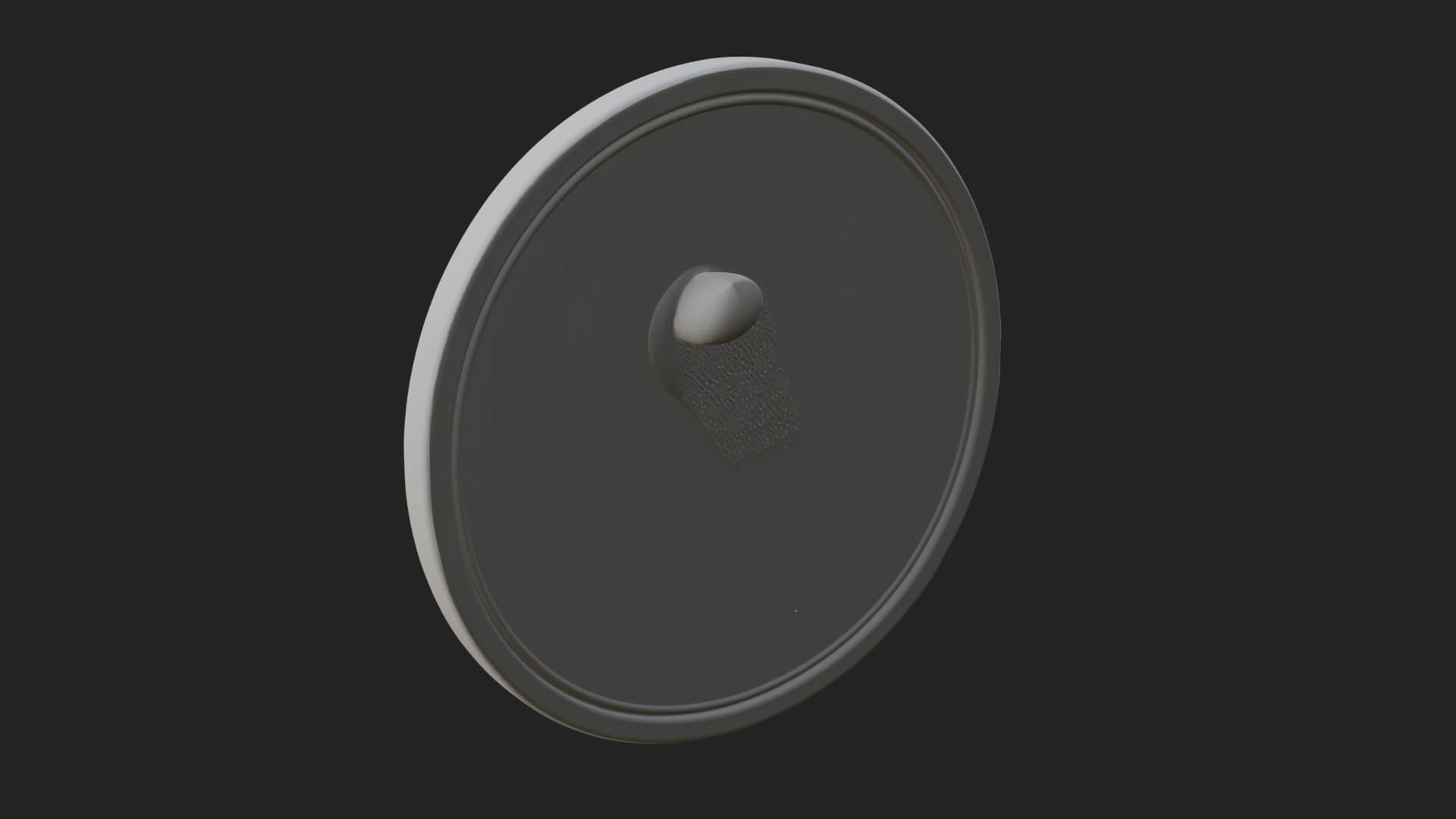 Moon Goddess Disc Plaque Design 2 3D Print Model 3D Model