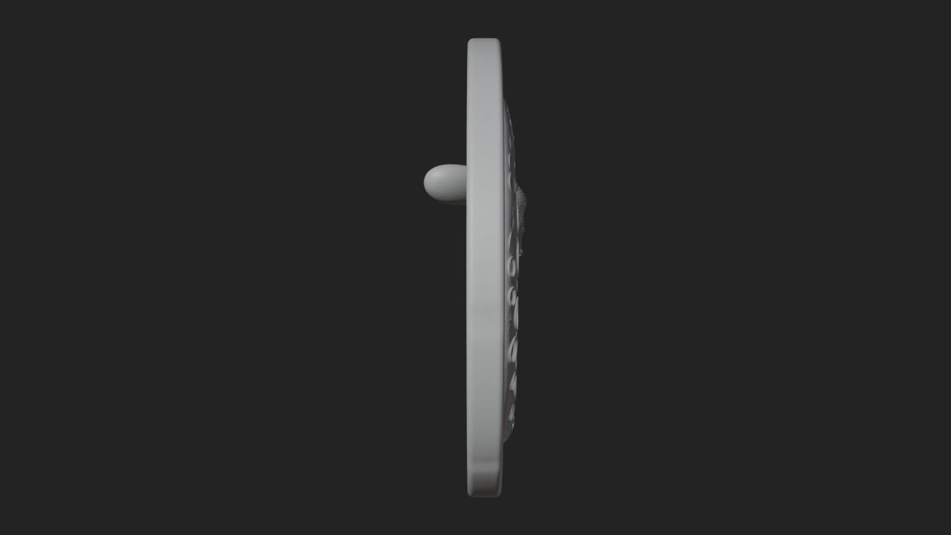 Moon Goddess Disc Plaque Design 2 3D Print Model 3D Model