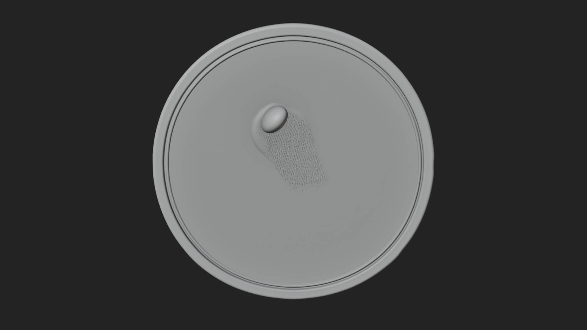 Moon Goddess Disc Plaque Design 2 3D Print Model 3D Model