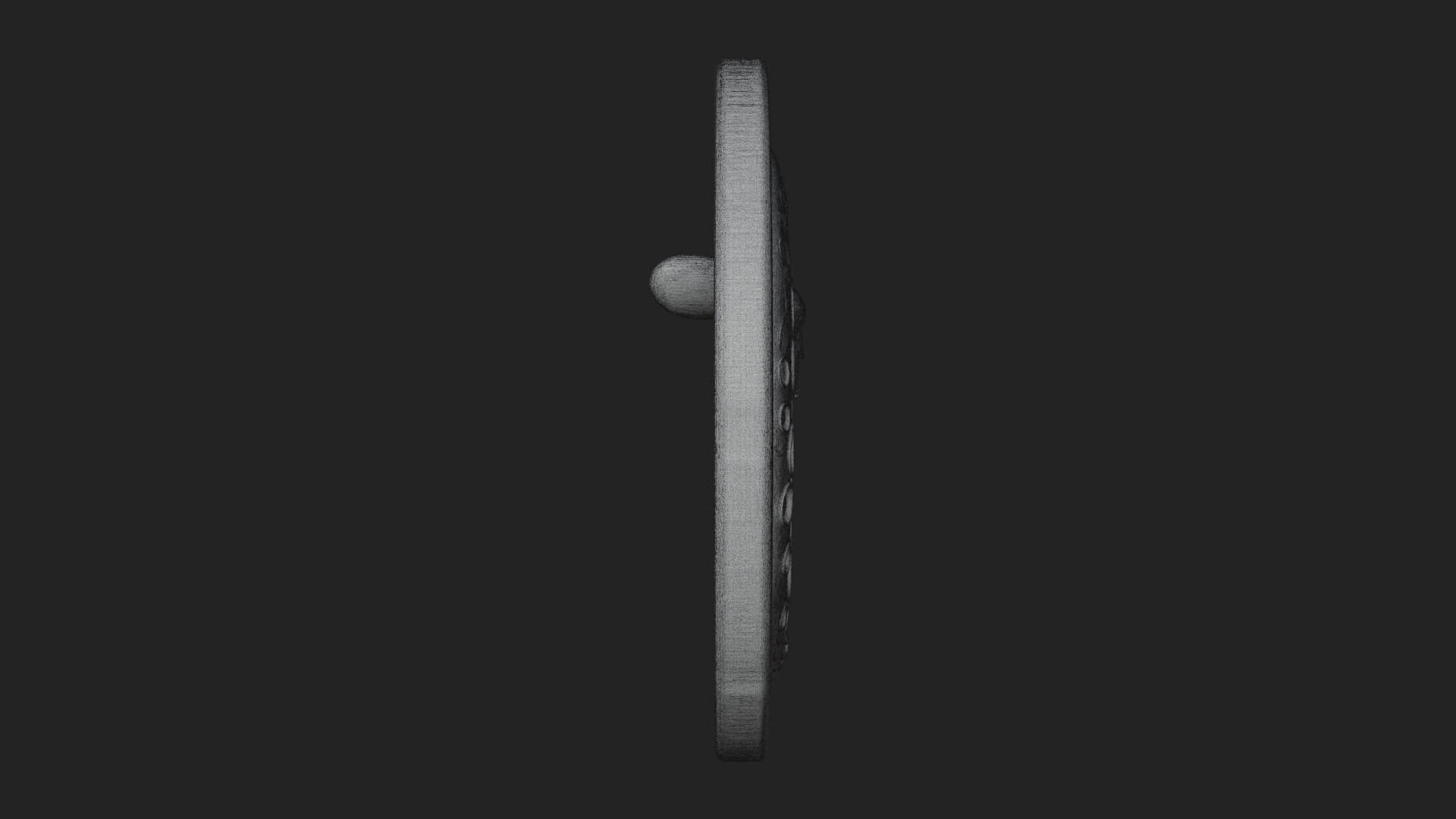 Moon Goddess Disc Plaque Design 2 3D Print Model 3D Model