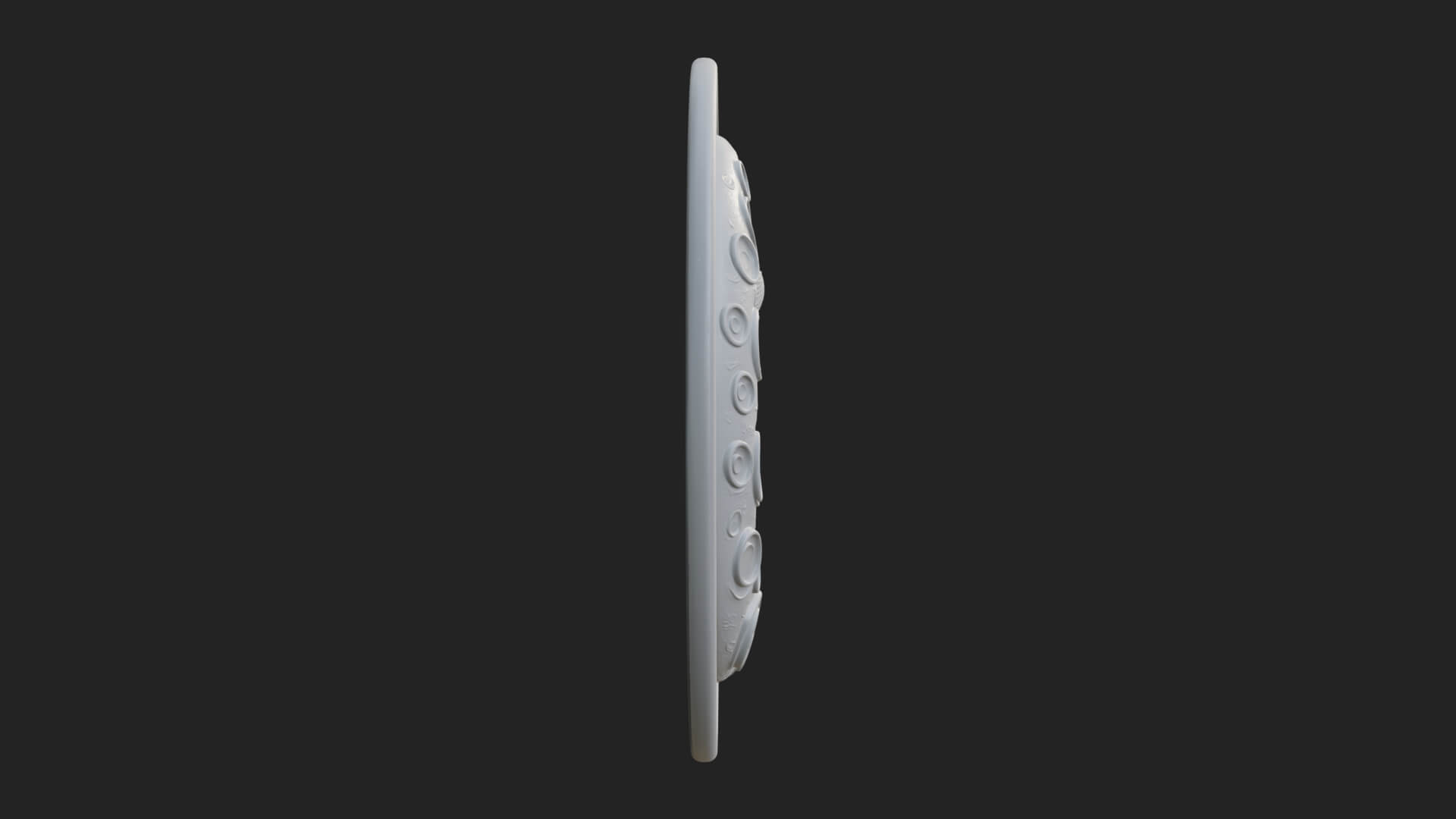 Moon Goddess Disc Plaque Design 3 3D Print Model 3D Model