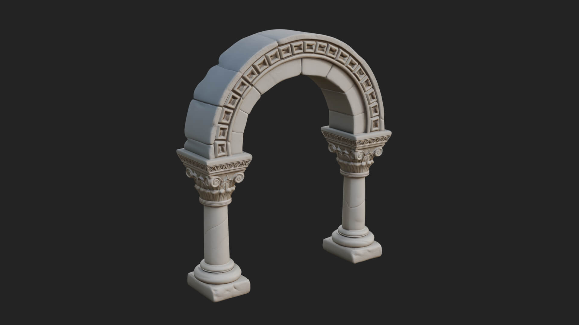 Moorish Arch Gateway Model Design 10 3D Print Model 3D Model