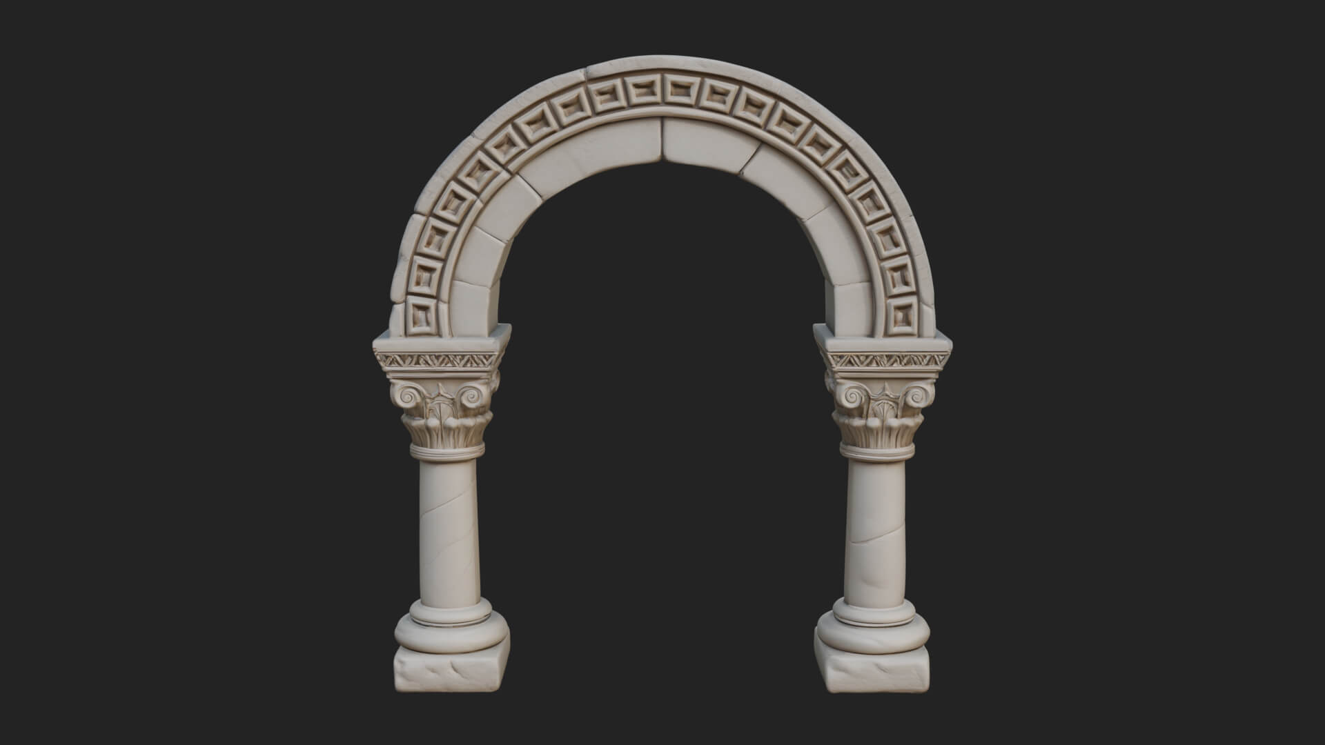 Moorish Arch Gateway Model Design 10 3D Print Model 3D Model