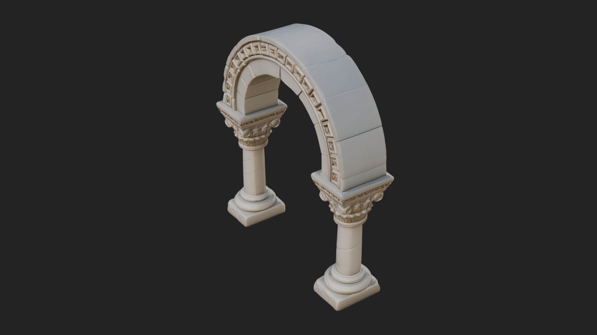Moorish Arch Gateway Model Design 10 3D Print Model 3D Model
