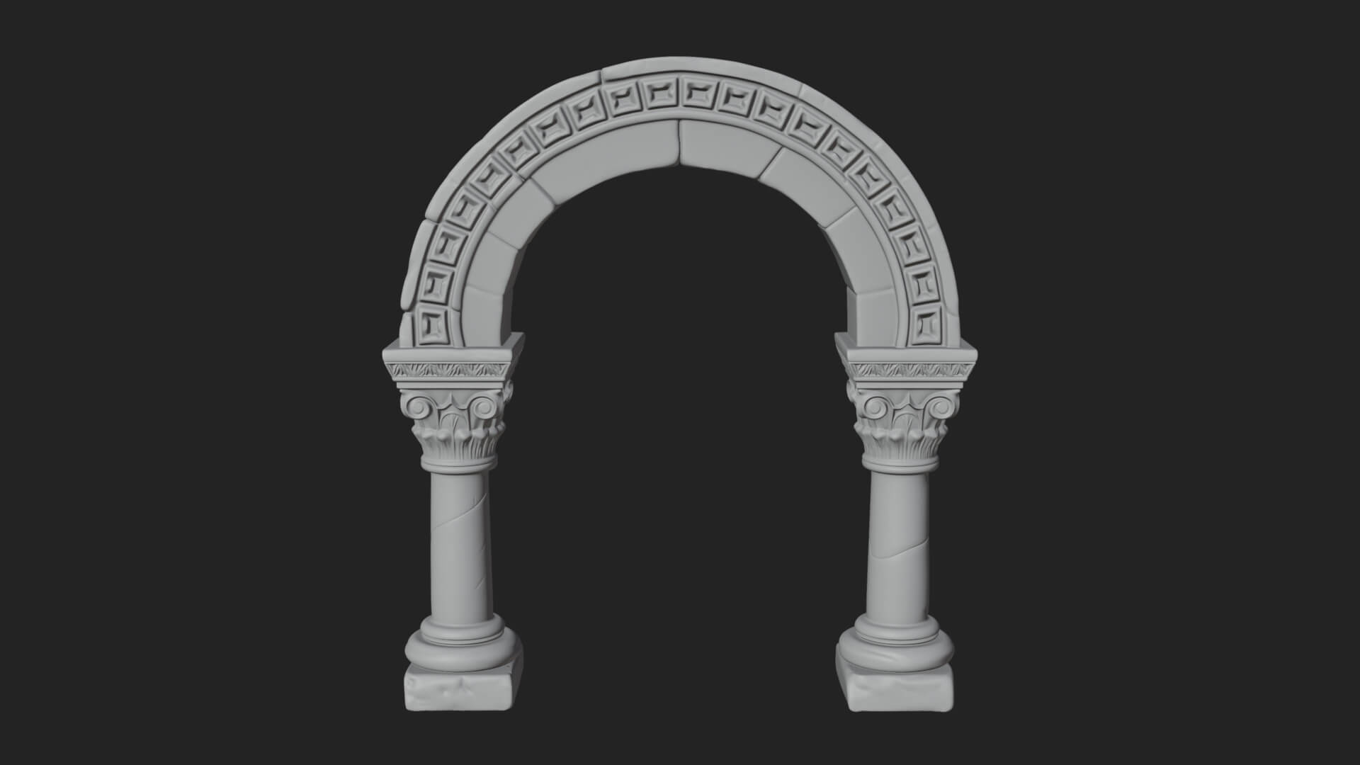 Moorish Arch Gateway Model Design 10 3D Print Model 3D Model